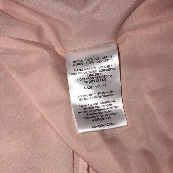 VERA WANG Blush Chiffon A-Line Dress - Picture 9 of 9